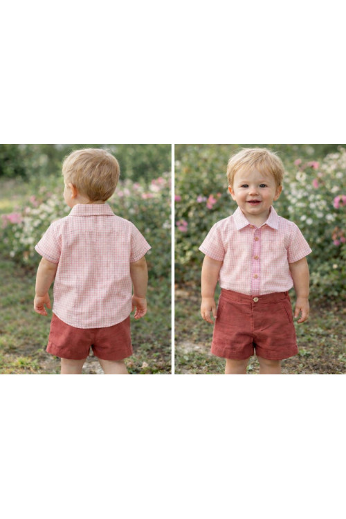 Conjunto Bebe Art.0253 'Familia Maemuki' Coral