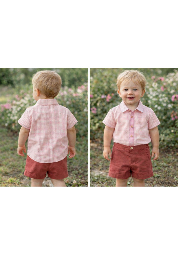 Conjunto Bebe Art.0253 'Familia Maemuki' Coral