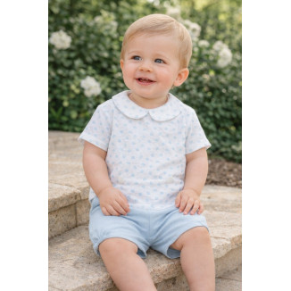 Conjunto Blusa + Pantalón 'Eden V26' Azul Brisa