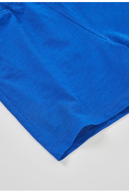 Conjunto Camiseta Punto Listada Y Bermudas Punto Flamé Niña Azul