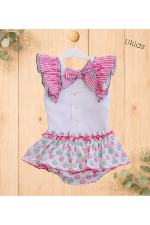 Blusa + Braguita Bebé Niña Fucsia