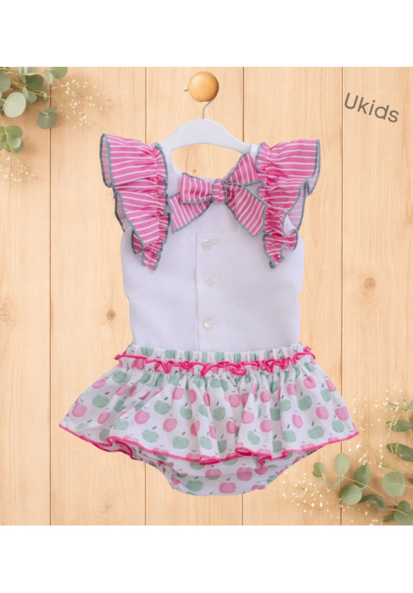 Blusa + Braguita Bebé Niña Fucsia