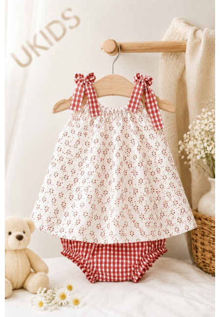 Conjunto Vestido - Braguita Color Rojo