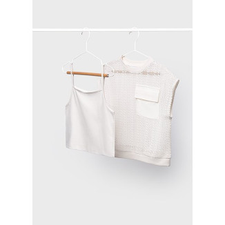 Twin Set Bolsillo Hueso