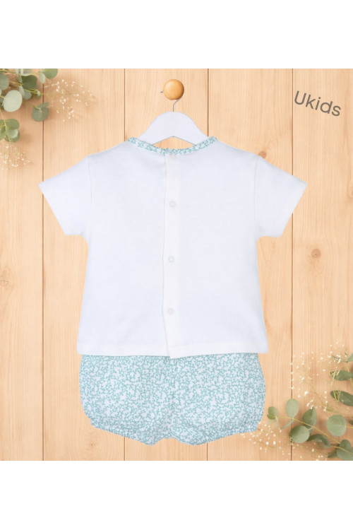 Conjunto 2 Piezas Bebé Niña Color  Color Verde