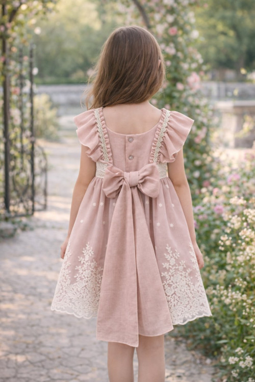 Vestido Bambula Color Salmón