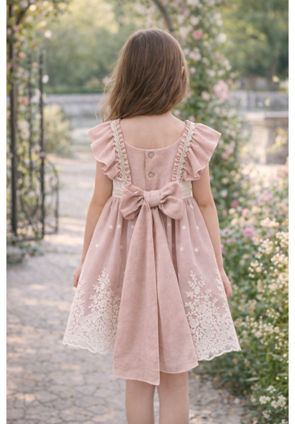 Vestido Bambula Color Salmón