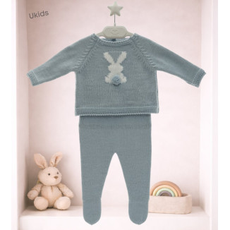 Conjunto Punto Bebe Art. 2016 Verde Seda