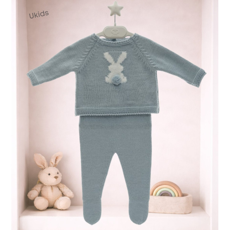 Conjunto Punto Bebe Art. 2016 Verde Seda