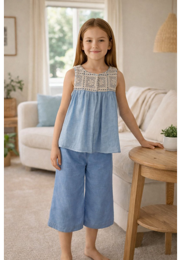Conjunto Infantil Niña Art.1253 'Familia Nagare' Nautico