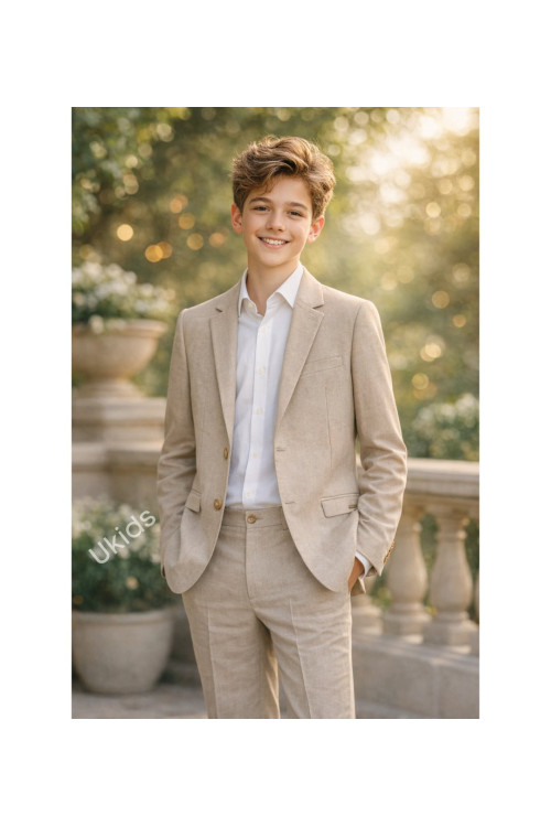 Traje De Chaqueta Niño Color Color Coco