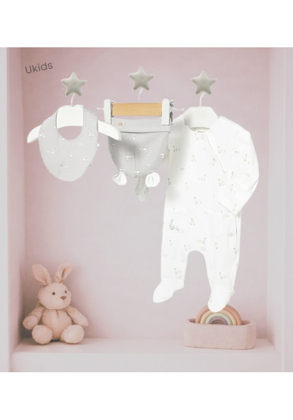 Set Regalo Pijama Largo Blanco