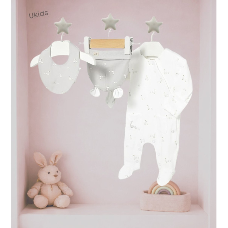 Set Regalo Pijama Largo Blanco