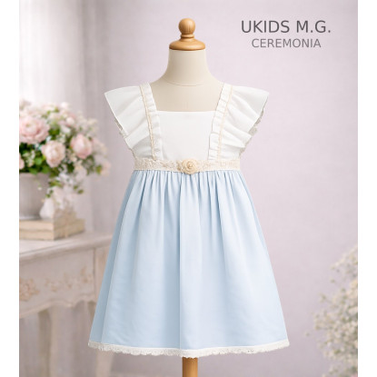 Vestido Talle Alto Bambula Hielo