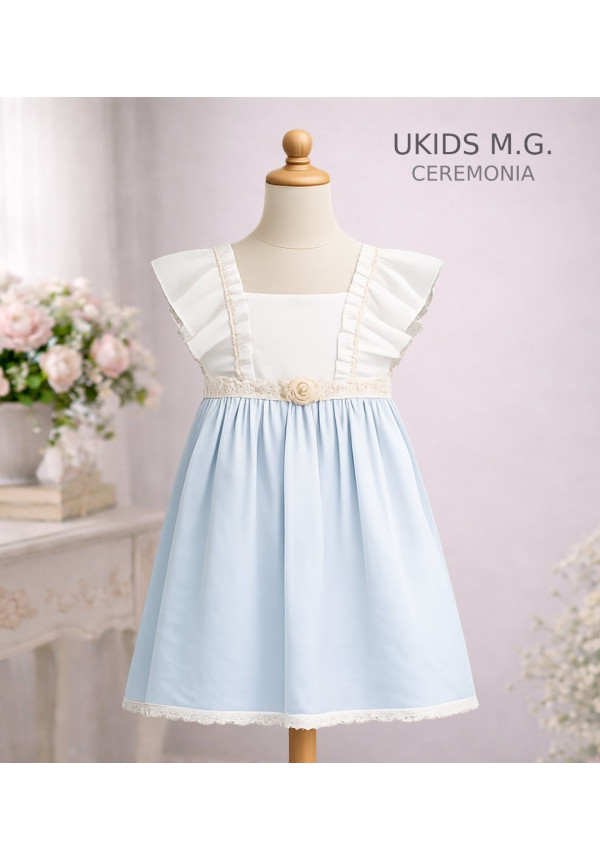 Vestido Talle Alto Bambula Hielo