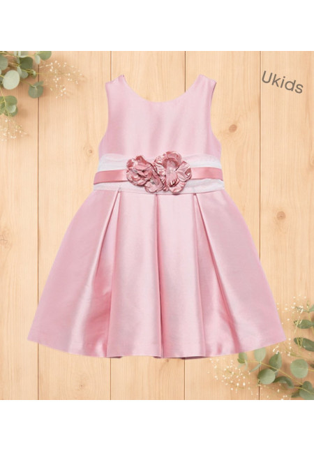 Vestido Mikado Rosa