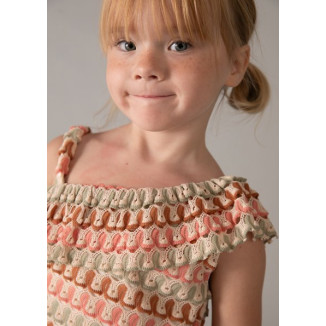 Conj. Short Punto Fantasia Mandarina