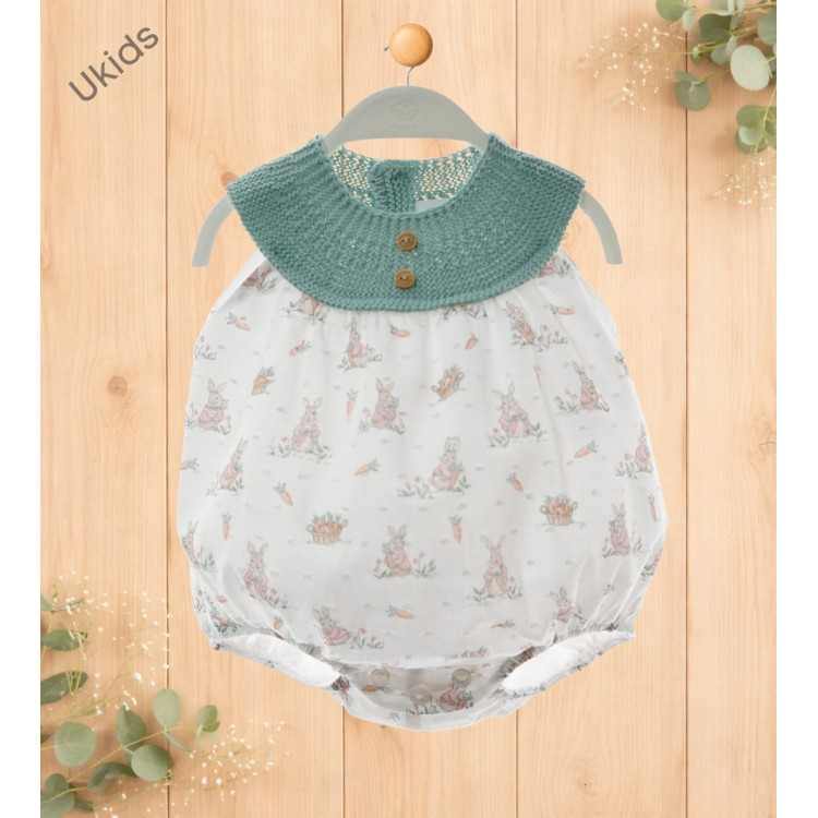 Pelele Art.0951 'Familia Irina' Verde Empolvado