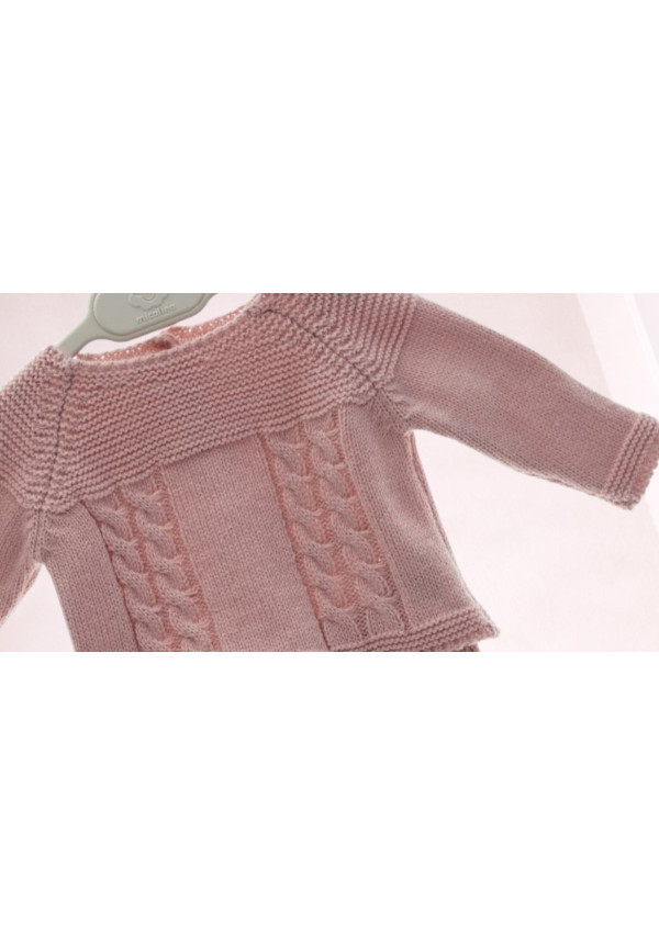 Conjunto Punto Bebe Art. 2004 Rosa Empolvado