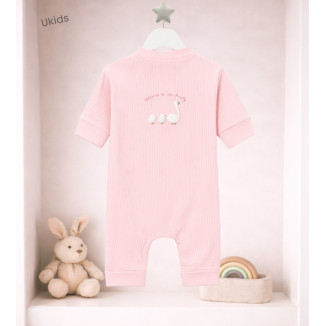 Pelele Largo Sin Pie Rosa Baby