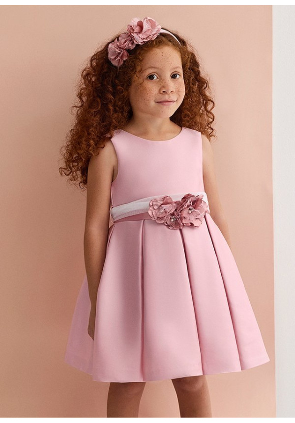 Vestido Mikado Rosa