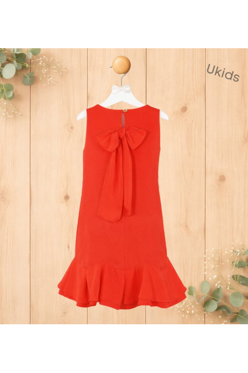 Vestido Niña Naranja